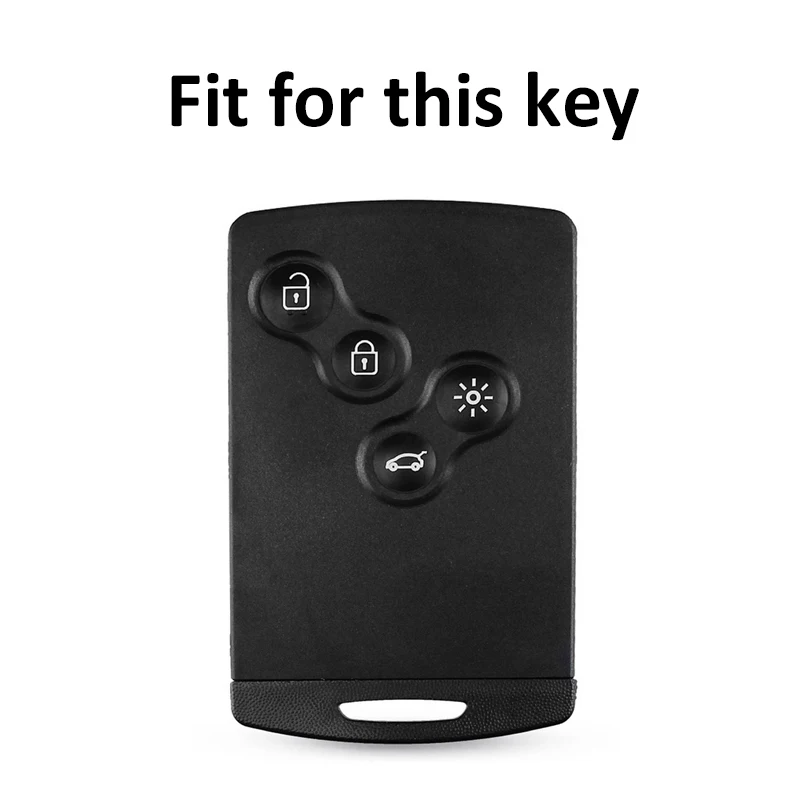 4 Buttons TPU Car Key Case Cover Shell Fob Keychain For Renault Duster Captur Clio Logan Megane 1 2 3 Koleos Scenic