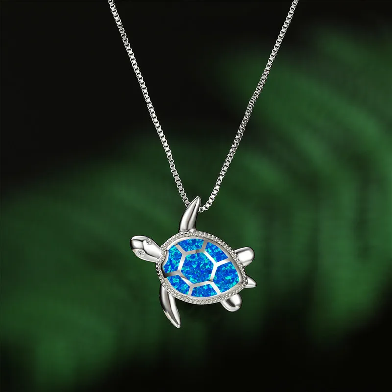 925 Sterling Silver Pink Cubic Zirconia Turtle Necklace Jewelry Set for Girls at in Season Jewelry