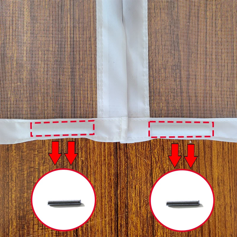 White Magnetic Door Screen Window Mosquito Net Customized Size Indoor and Outdoor Fly and Insect Proof Invisible Transparent - Image 4