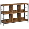 Cube Shelf, Console Table, TV Stand with 6 Storage Cubes, Living Room, Bedroom,13 x 47.2 x 31.5 Inches Industrial Design 2