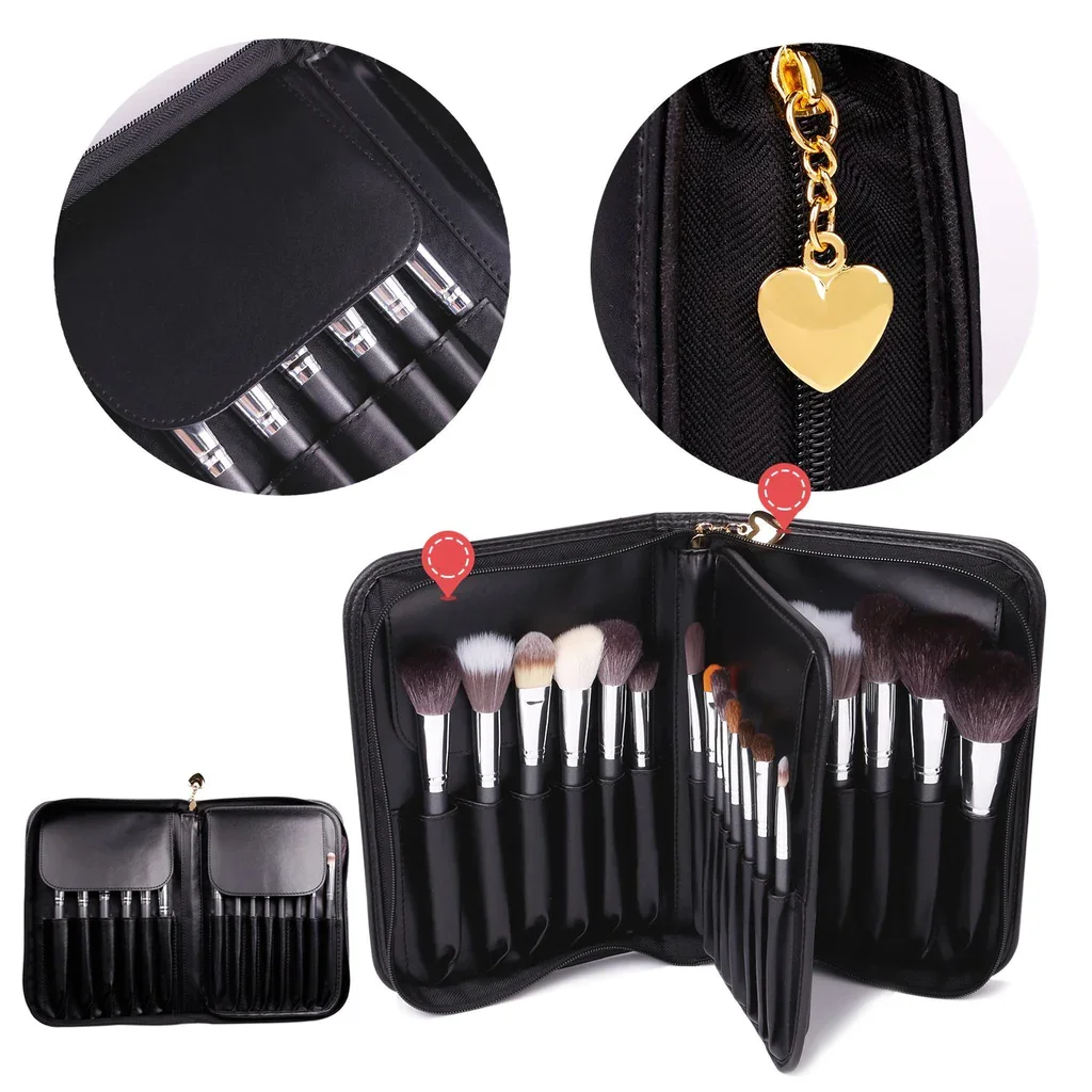 Docolor Makeup Brushes Set 29pcs Professional Natural Goat Hair Foundation Powder Eyeshadow Blushes Cosmetic Brushes With Bag 5