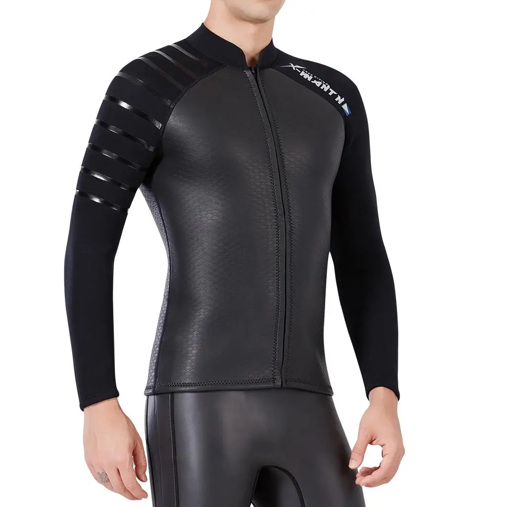 

Pro Neoprene Wetsuit Jacket Front Zipper Long Sleeves Workout Wet