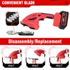 ONEVAN 900W Brushless Electric Hedge Trimmer 2 IN 1 Cordless Shrub Weeding Pruning Lawn Mower Powel Tool For Makita 18V Battery 4