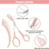 Professional Eyebrow Trimmer Eyebrow Scissors Eyebrow Shaver, Female Eyebrow Combing Scissor Scraper Accessories 3