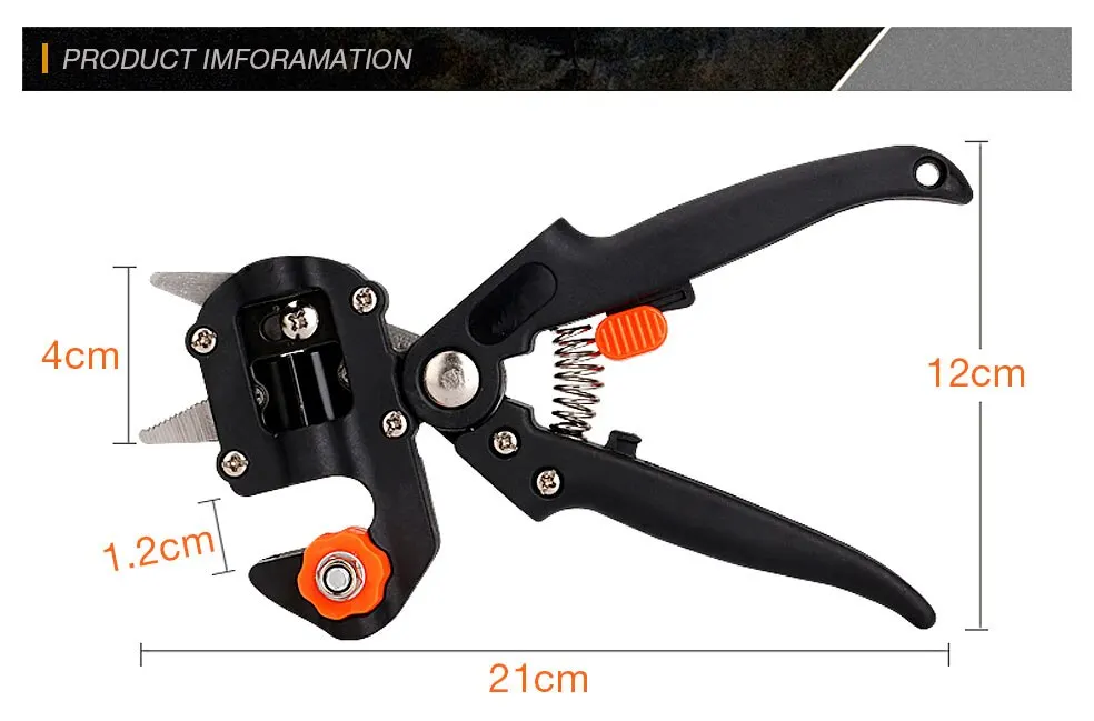 Description Picture 4 of itemGarden Tools Professional Farming Pruning Shears Grafting Scissor Fruit Tree Vaccination Secateurs Pruning Cutting Knife