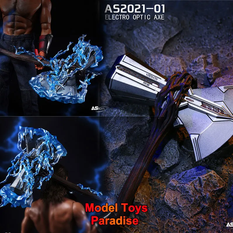 

ASTOYS AS2021-01 1/6 Men Soldier Thor Tomahawk Super Hero Luminous Lightning Version Axe Fit 12inch Action Figure Body