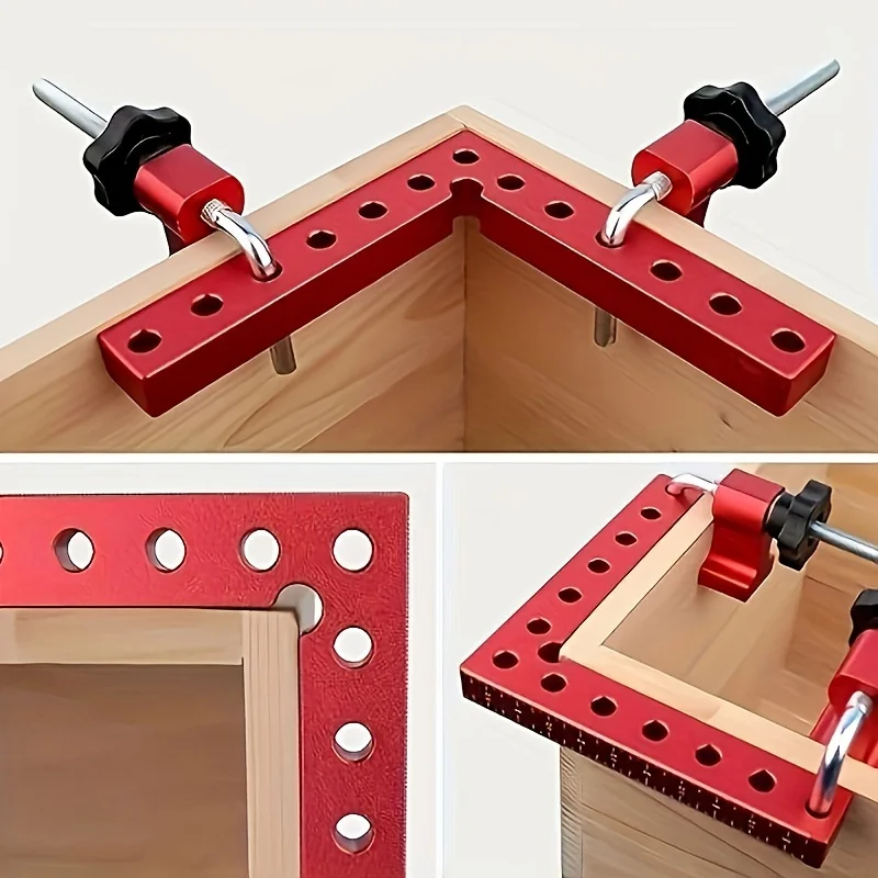 Aluminum Angle Clamps Set, 90 Degree Precision Positioning Corner Clamp Tools