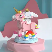 

Micro particle building blocks cartoon cute modeling series leisure assembling toys gift toy kids toys building blocks for girls