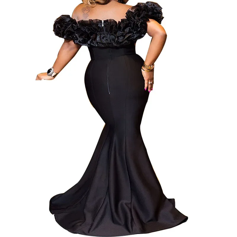 فستان سهرة نسائي ضيق مرن 2025