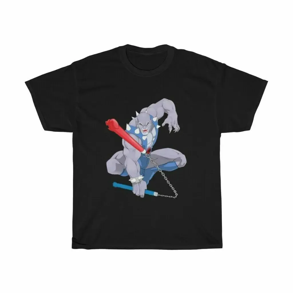 Thundercats Panthro T-Shirt Motu Manica Corta 100% Cotone