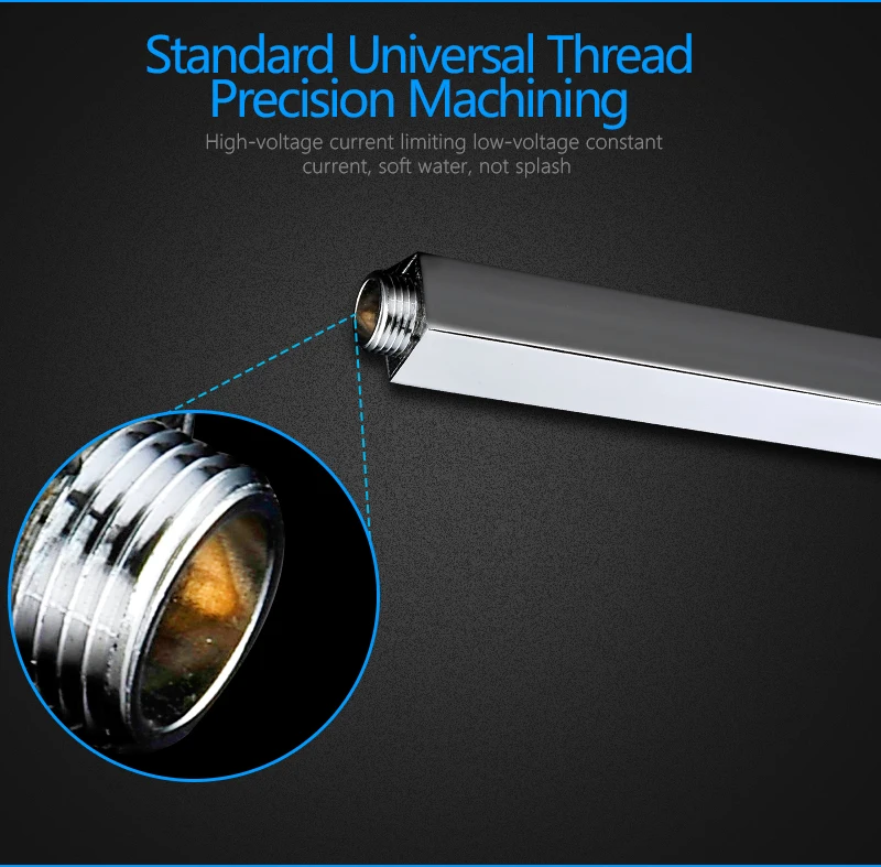 Description Picture 4 of itemOLEFY Modern House Bathroom Fittings Brushed 25CM 20CM Length Ceiling Mounted Shower Arm