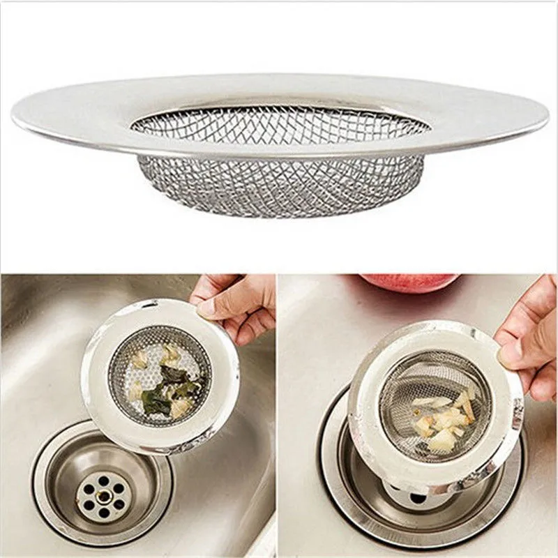 LINSBAYWU Stainless Steel Bathtub Hair Catcher Stopper Shower Drain Hole Filter Trap Kitchen Metal Sink Strainer Floor Drain