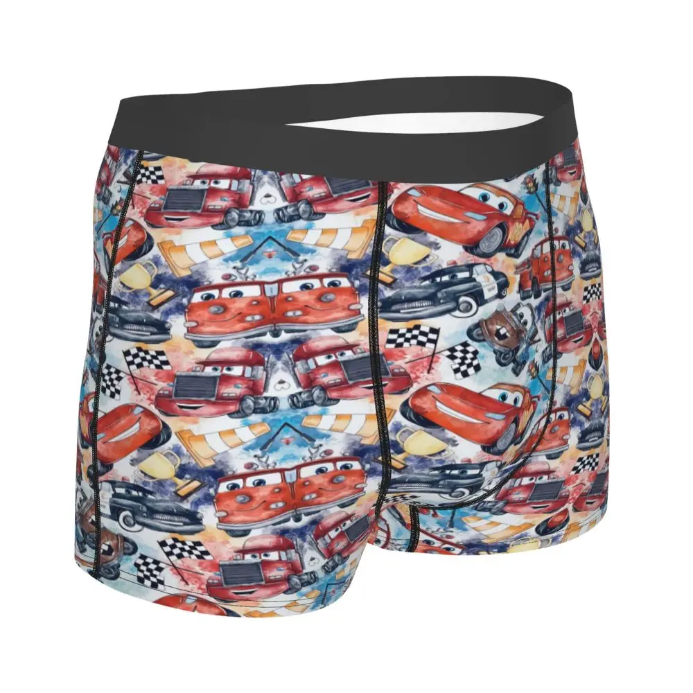 Custom Lightning McQueen Car Collage Boxers Shorts Men's Briefs Underwear Cool Underpants