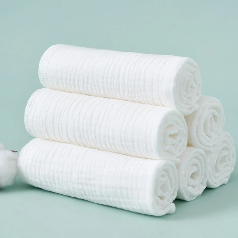 8pcs Kisded diapers Pamut Géz Pelenka Változó számára Újszülött Kisded 43x45cm Mosható újrafelhasználható Kontra Bujtás Lágy Kisded towels