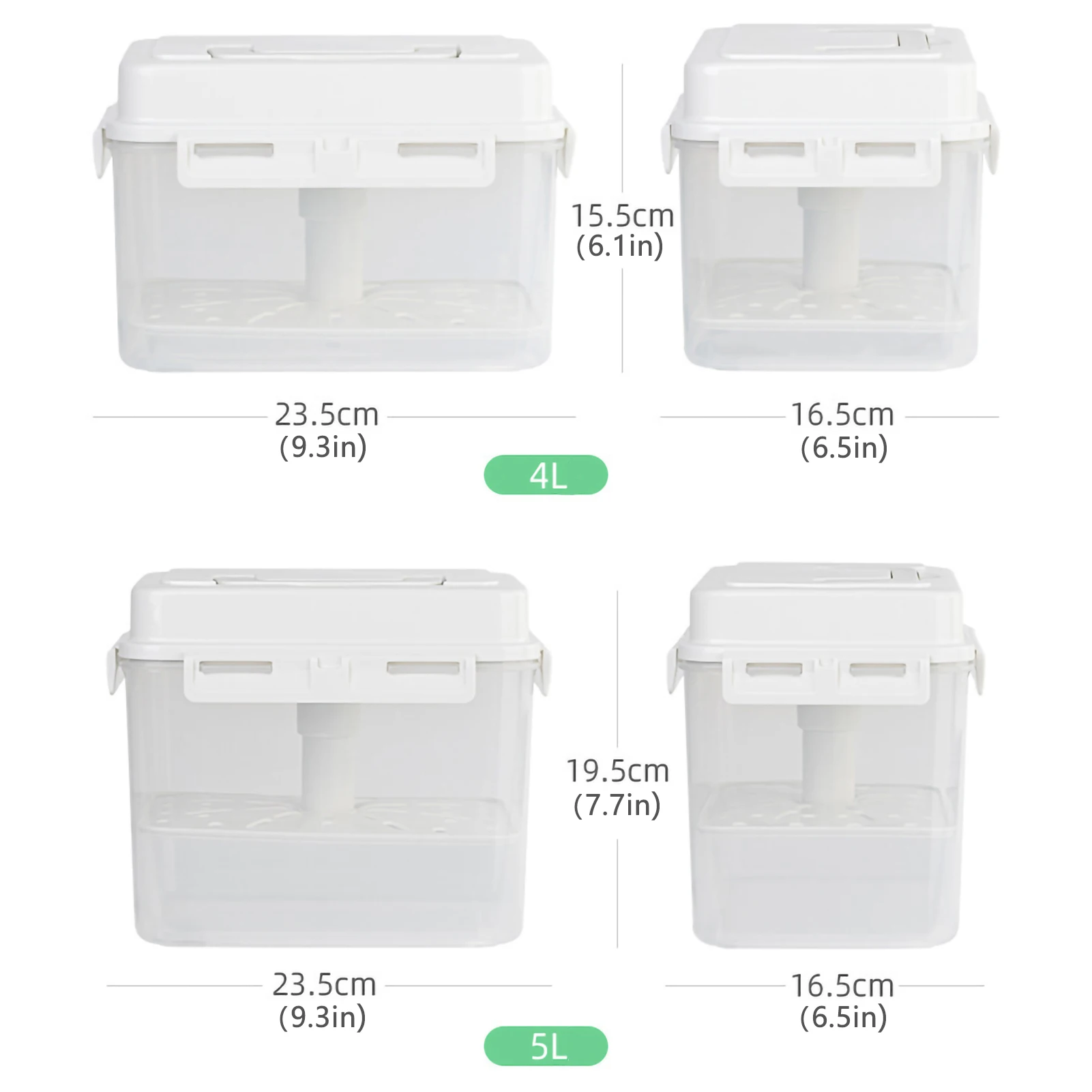 4/5L Pickle Jar Leakproof Pickle Fermentation Container Portable for Gherkin Sauerkraut Olive and Kimchi Home Storage Container 6