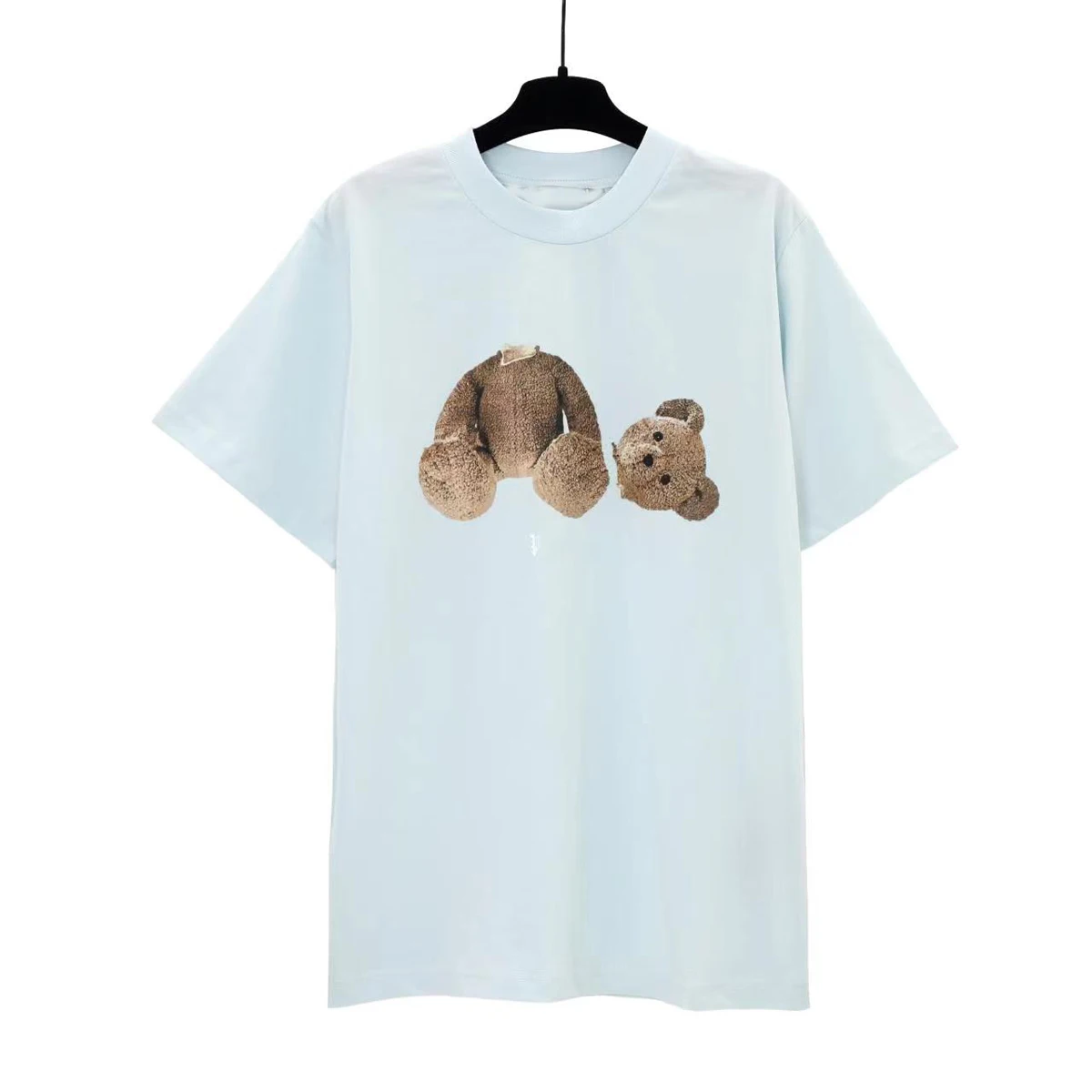 

24SS New Decapitated Bear Round Neck Loose Round Neck Pure Cotton Short sleeved T-shirt
