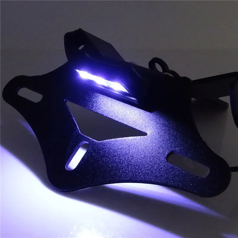 For Honda CBR1000RR CBR 1000 RR 2008 2009 2010 2011 2012 2013 2014 2015 License Plate Holder Frame with LED Light license plate holder motorcycle license plate holder