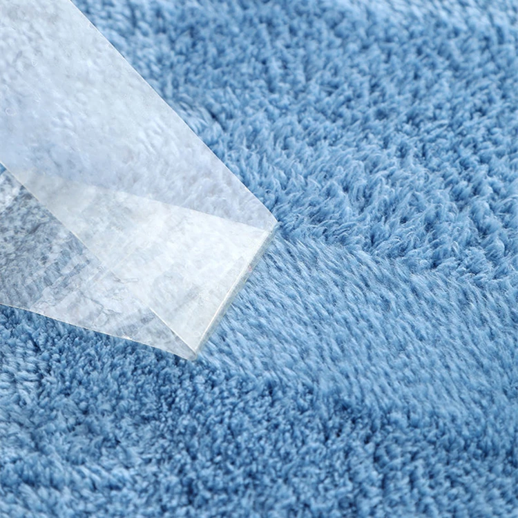 Solid Color Fluffy Anti-slip Bathroom Mat Floor Rug