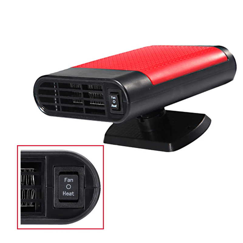 

12v gray/red New D22 Overheat Protection Energy-saving Car Heater Interior Heating Accessories Snow Defogger