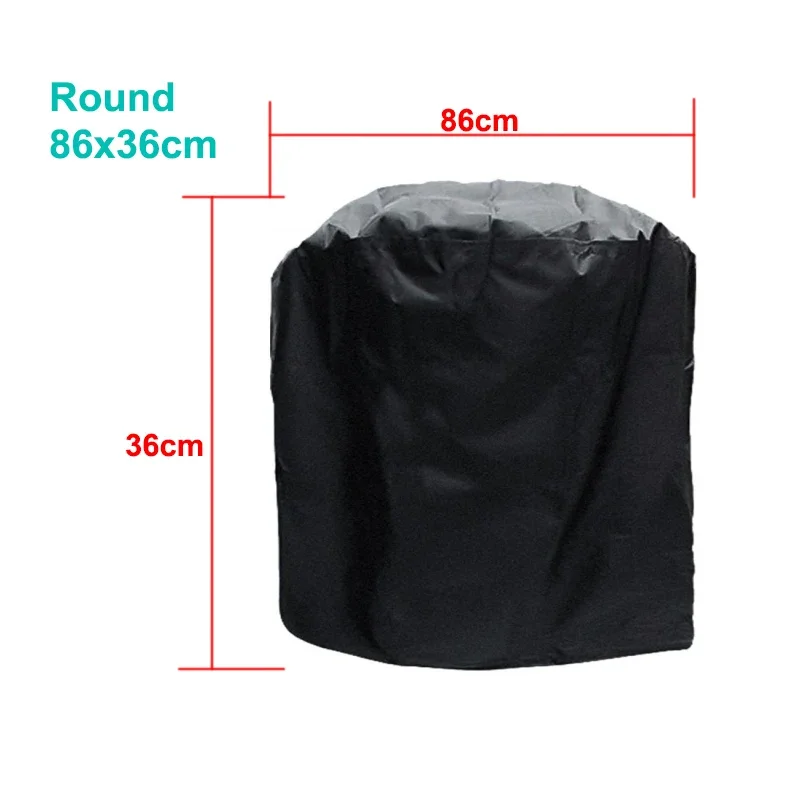 Waterproof Heavy Duty Outdoor BBQ Grill Cover – Black