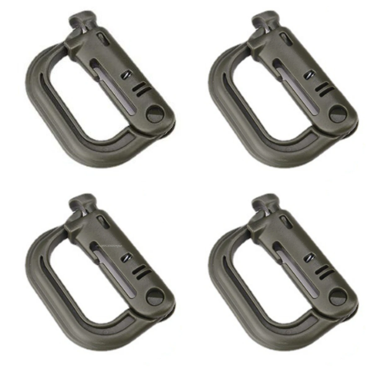 5X Moschettone Alluminio Anello A D Portachiavi Clip Gancio A - Foto 12