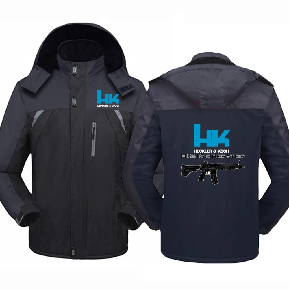 Windproof Autumn Winter Hooded Jacket for Men