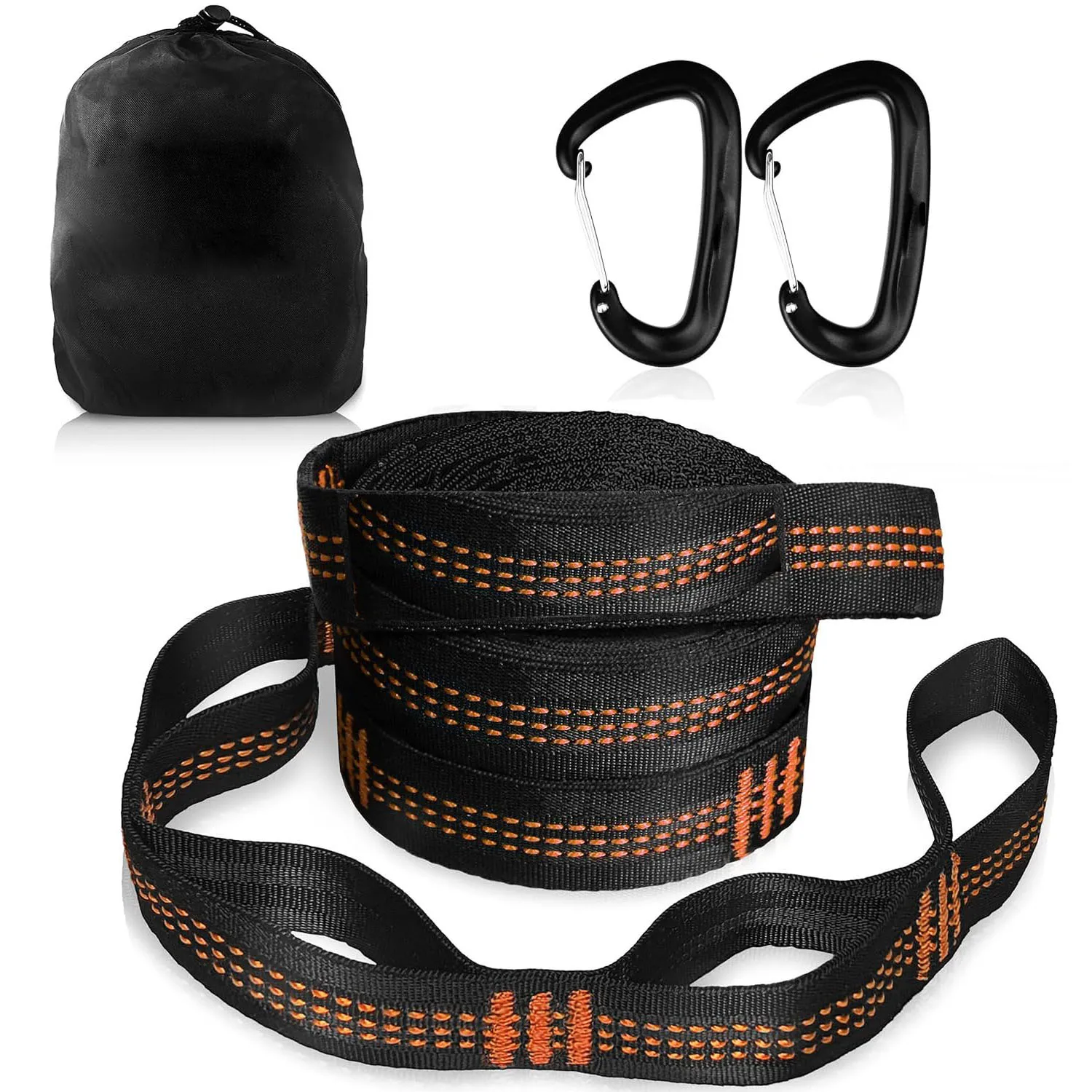 Hammock Straps 9.5ft Length 2PCS Parachute Garden Rope Hanging Tree 360cm Length