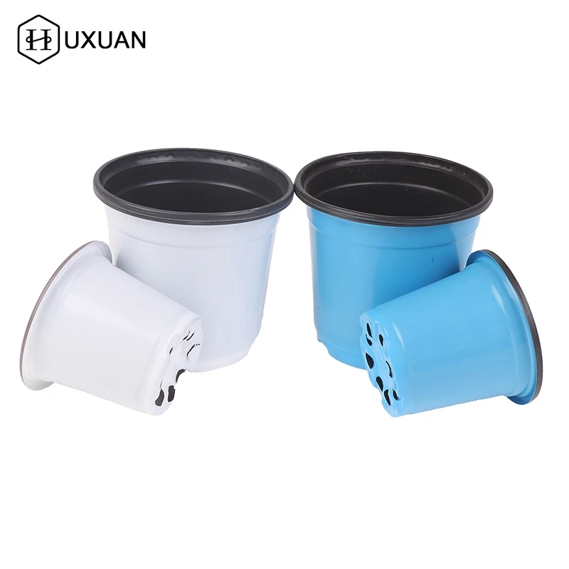 Plastic flower pot 1/10Pcs for succulent plant small flowerpot simple planting seedling pot thickened nursery pots