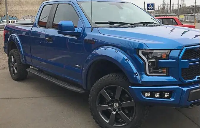 

Для Frod F150 XLT LTD 2015 2016 2017 2018 2019 2020 Черный алюминиевый сплав Автомобильная подножка боковая Шаговая планка защитные педали