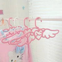 10/20 Pieces Angel Wings Hanger, Cute Heart Hanger, Children's Room Wardrobe Storage, Home Girl Wardrobe Organizer 1