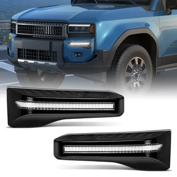 Luci diurne a LED DRL per Toyota Land Cruiser 250 Prado LC250 2024 2025, luci di marcia diurna con indicatori di direzione, accessori auto
