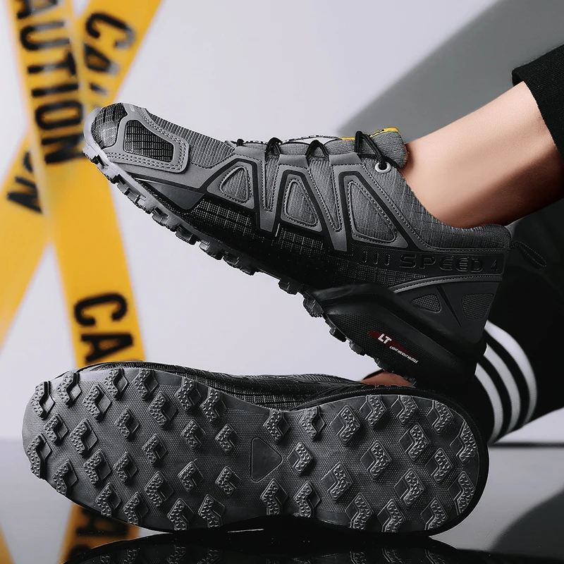 Men's Waterproof Hiking Shoes Outdoor Training Shoes Lace Up Anti Slip Climbing Wear-resistant Hunting Climbing Sneakers hiking shoes