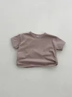 Baby Summer Clothes Toddler Solid T Shirts Infant Boy Girl Cotton Short Sleeve Tees Child Baby Casual Versatile Breathable Tops 2