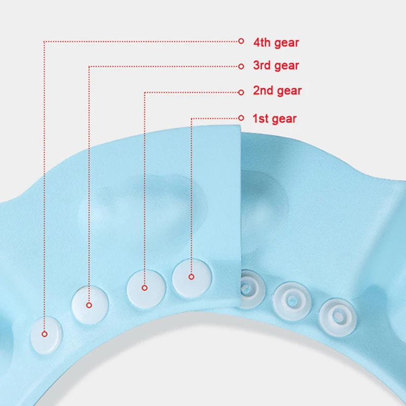Baby Shower Soft Cap Adjustable Hair Wash Hat for Kids Ear Protection Safe Children Shampoo Bathing Shower Protect Head Cover