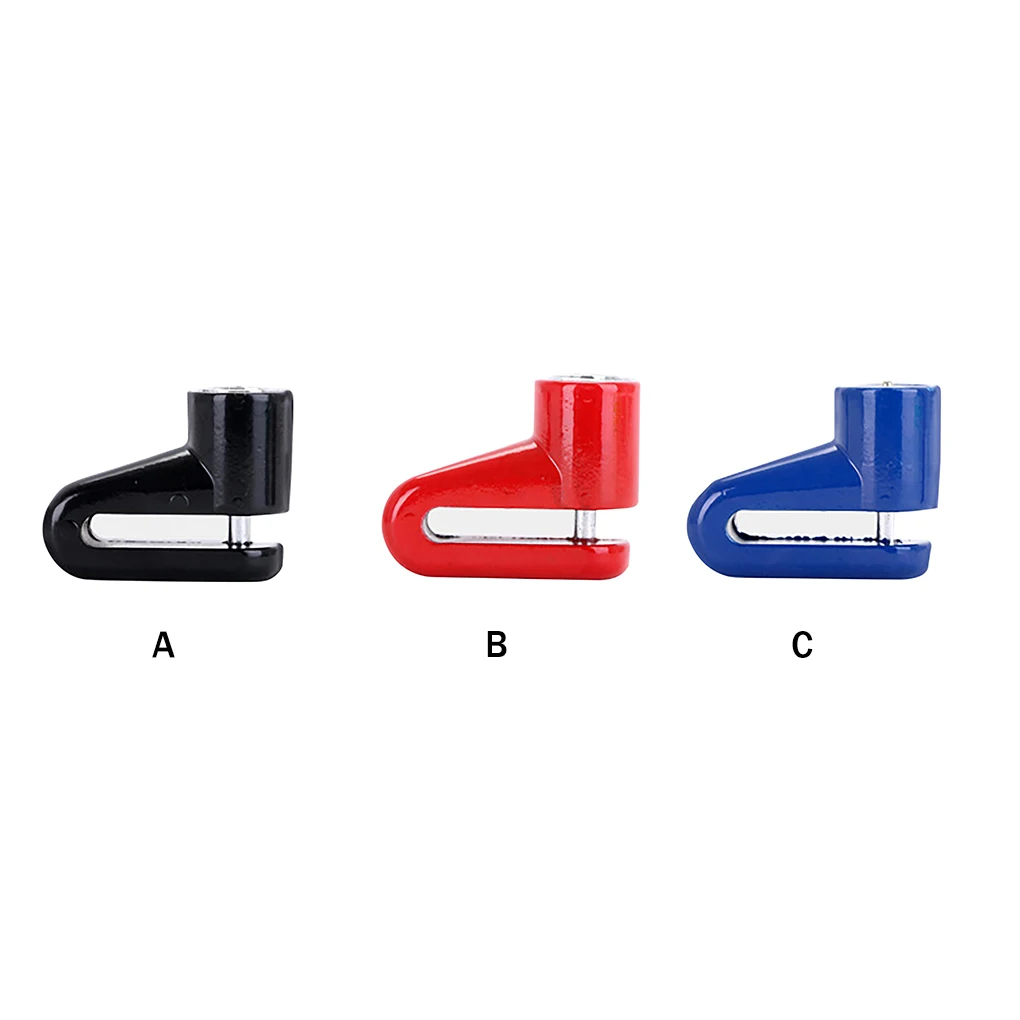 

Дисковый тормоз, черный металлический замок для горного велосипеда, электровелосипеда, мотоцикла, с защитой от потери