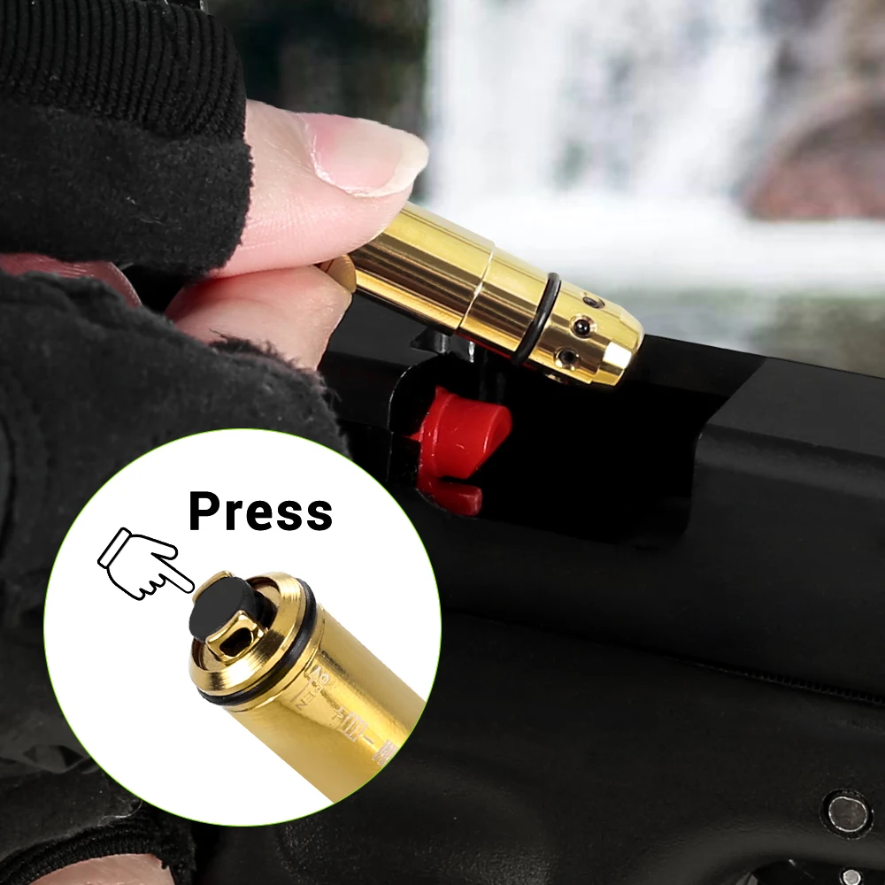 Dry Fire Training Laser Bullet 9mm .223/5.56 Boresighter for Dry Fire Training Hunting Red Dot Laser Bore Sight