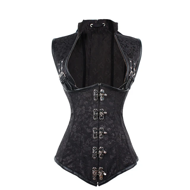 Sexy Corselets Spiral Steel Boned Punk Retro Underbust Steampunk