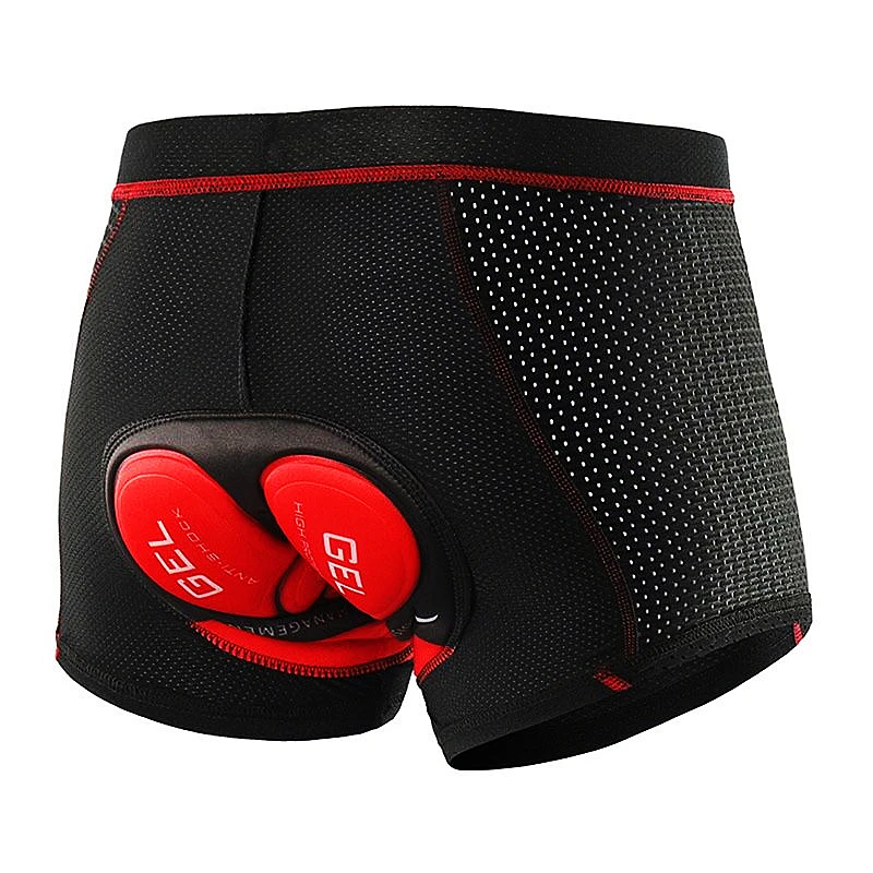 Shorts de ciclismo respirável à prova de choque dos homens, Underpant bicicleta MTB Road Bike Underwear, 5D Gel Pad, Engraçado