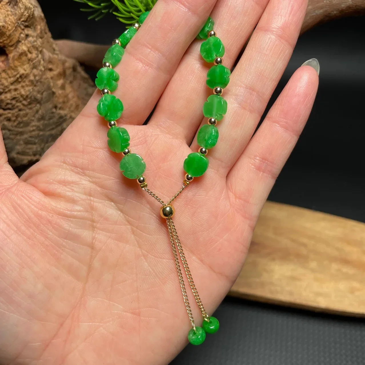 

Jade Bracelets for Women Charms Accessories Emerald Amulets Gift Jewelry 925 Silver Bangles Gemstone Gemstones Clover Natural