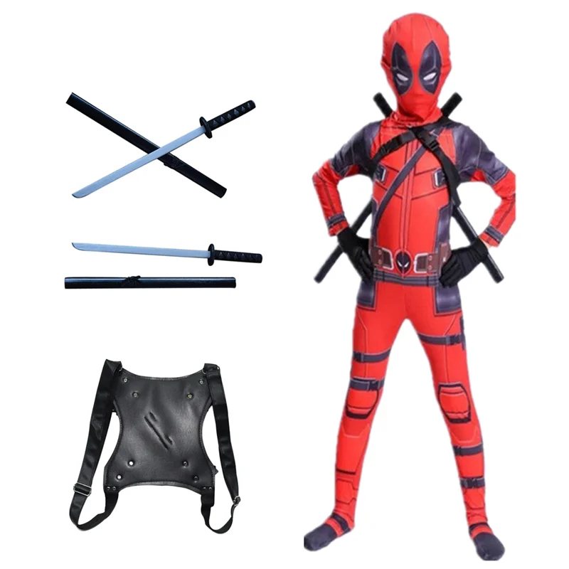 Costumes pour garçons Deadpool pour enfants, costumes de super-héros  cosplay pour garçons Halloween pour fête, meilleures ventes 2021