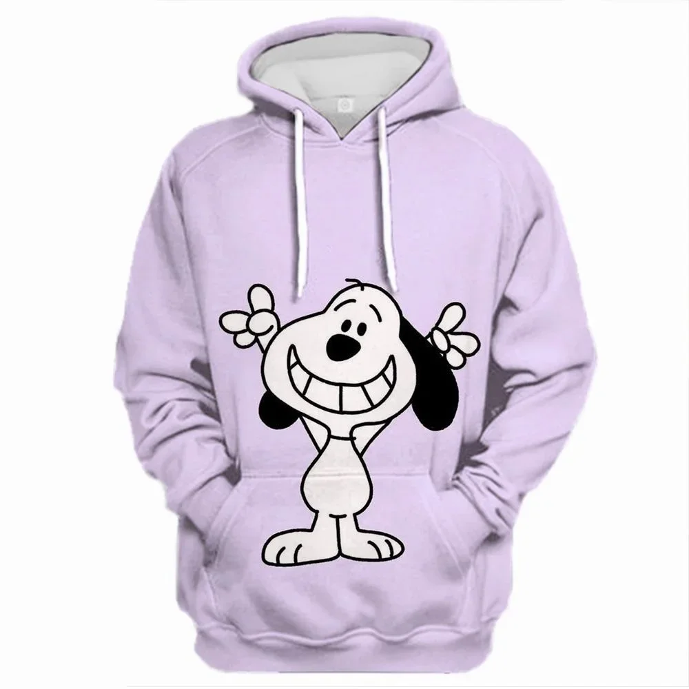 Autumn Women Funny Snoopy Hoodie Fashion Long Sleeve Clothing Cartoon Hooded Coat Female Pullover Casual Stylish Outfit