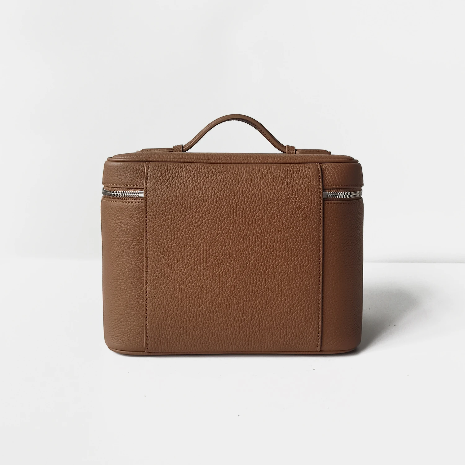 Oberschicht aus Rindsleder, große Make-up-Tasche, hochwertige tragbare und praktische Kulturtasche aus echtem Leder, Aufbewahrung mit großer Kapazität für Reisen – Detail 15