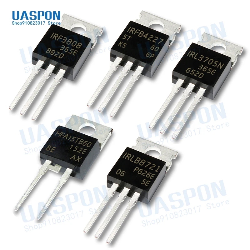5PCS IRL3705N IRLB8721 HFA15TB60 IRF3808 IRFB4227 MOS FET Transistor TO ...