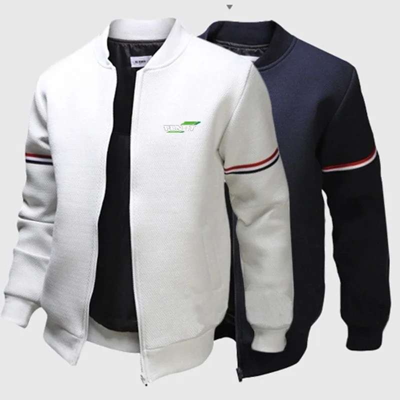 

FENDT Men's New Hooded Long Sleeves Printing Jackets Outdoor High Quality Leisure Fashion Zipper Hoodies Cardigan Coats Tops