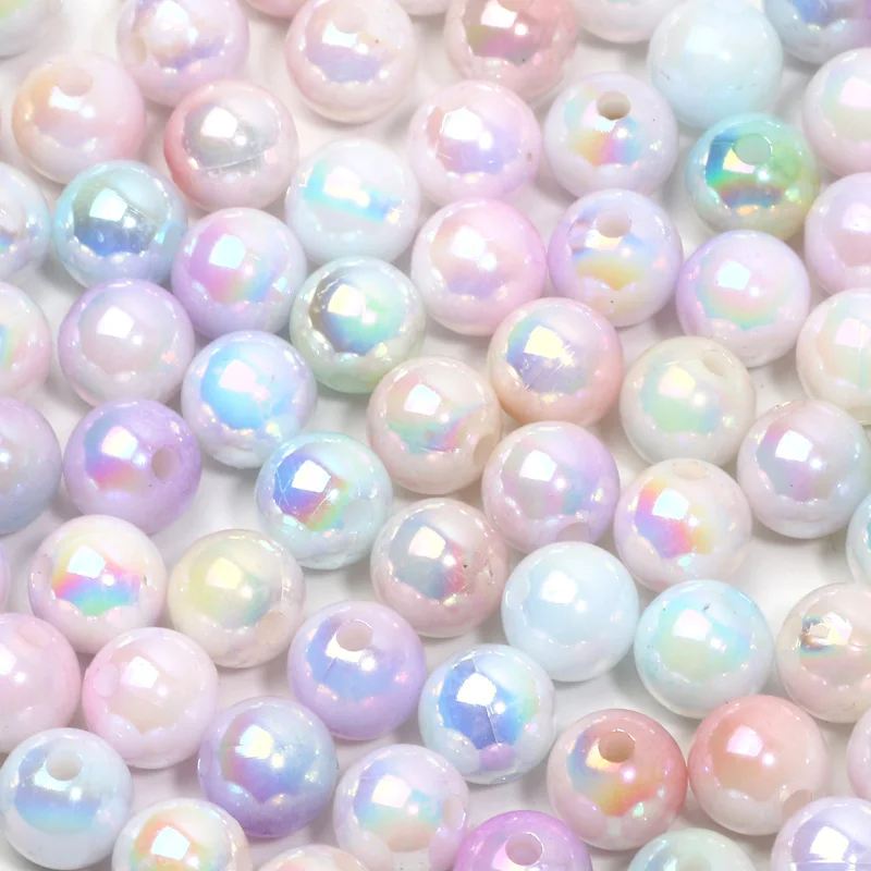 

6/8/10/12/14/16mm Imitation Natural Pearls ABS Beads Acrylic Spacer Beads For Jewelry Making Diy Bracelet Necklace Accessories