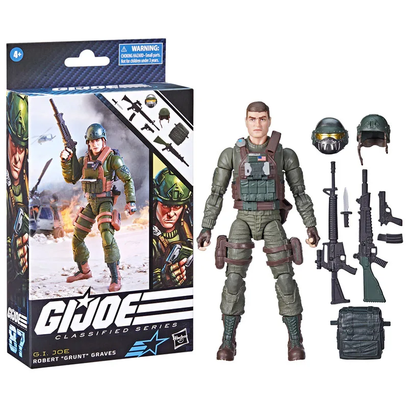 

[In Stock] Hasbro G.I. Joe Classified Series Robert "Grunt" Graves 87 Action Figure Collection Model Toy 6 Inch