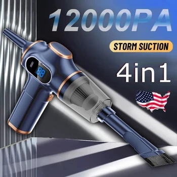 12000PA 4 in 1 Car Vacuum Cleaner