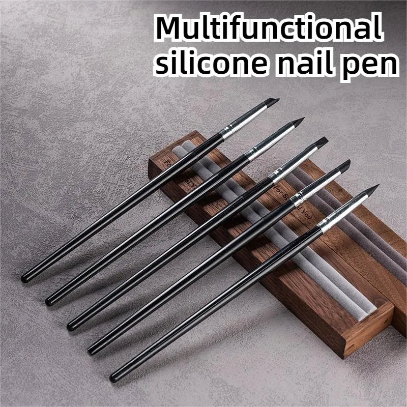 5Pcs/Set DIY Drawing Tool Dental Resin Silicone Shaping Pen Brush Art Brush Dentistry Composite Cement Porcelain Teeth Shaping 3