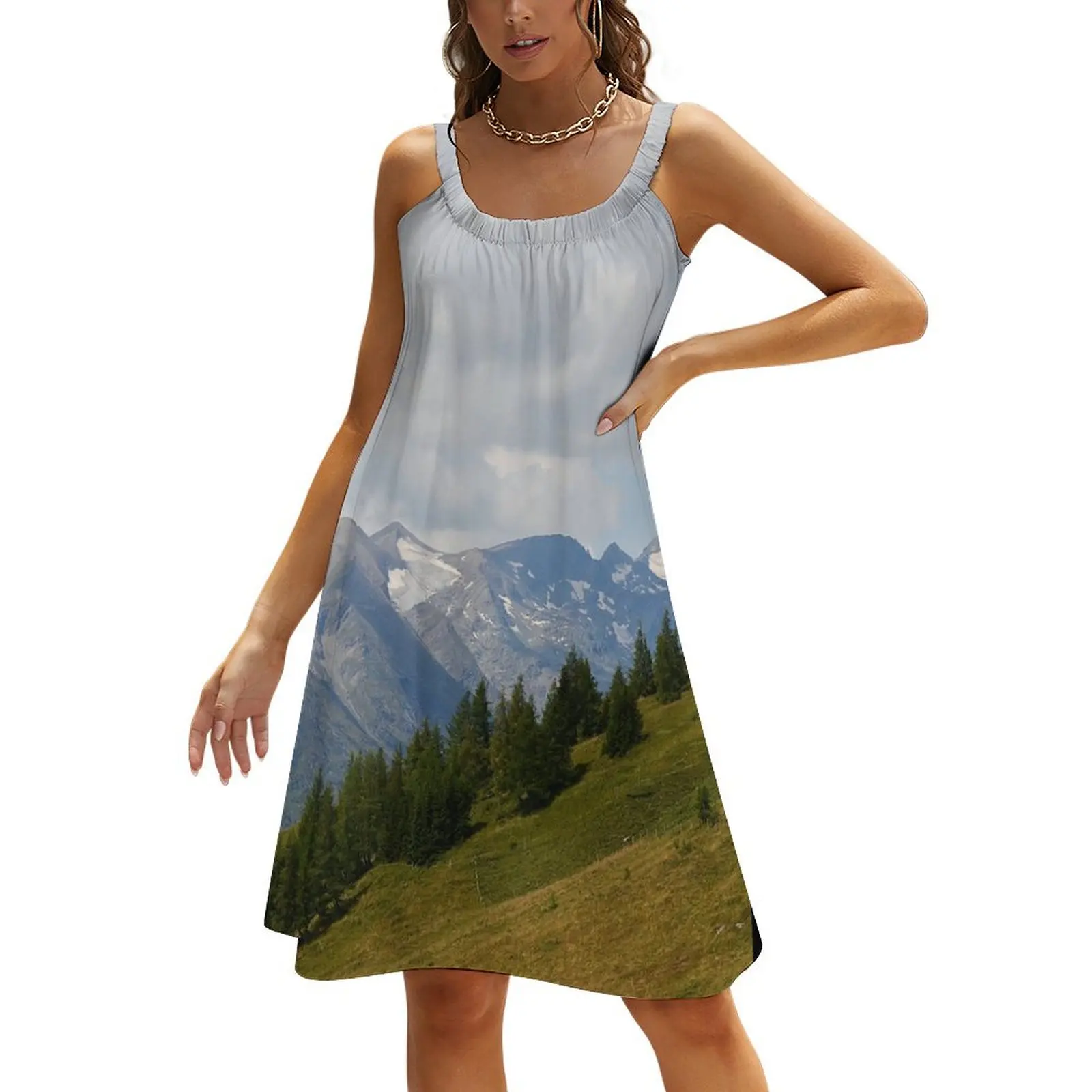 

Mountains Austria Beach Sling Skirt Women's clothing Bride dresses Dress women