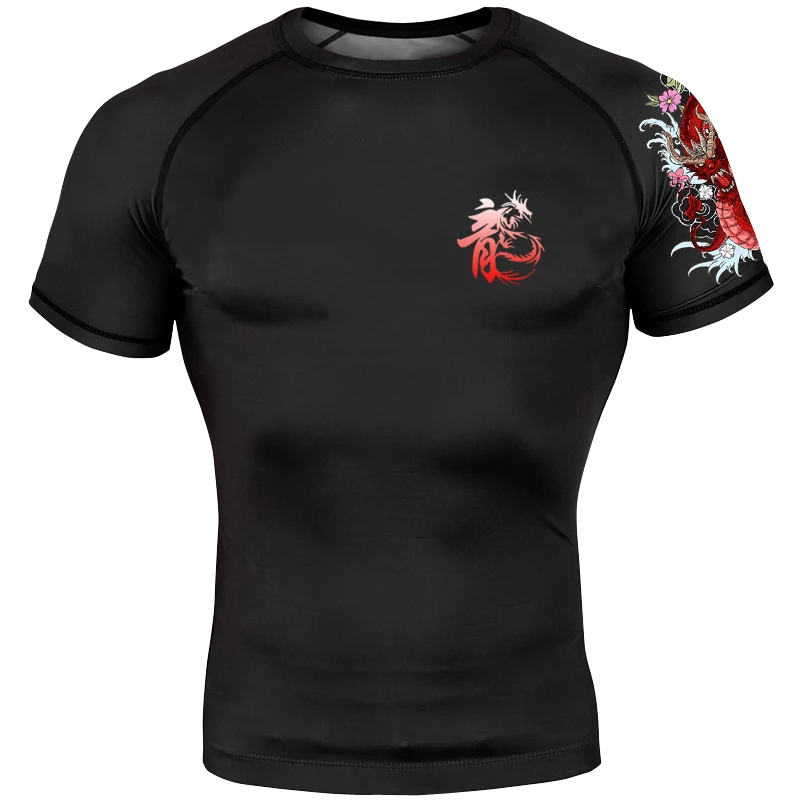 Sports Apparel Mens T Shirt Mma Clothing Boxing Compression Shirt